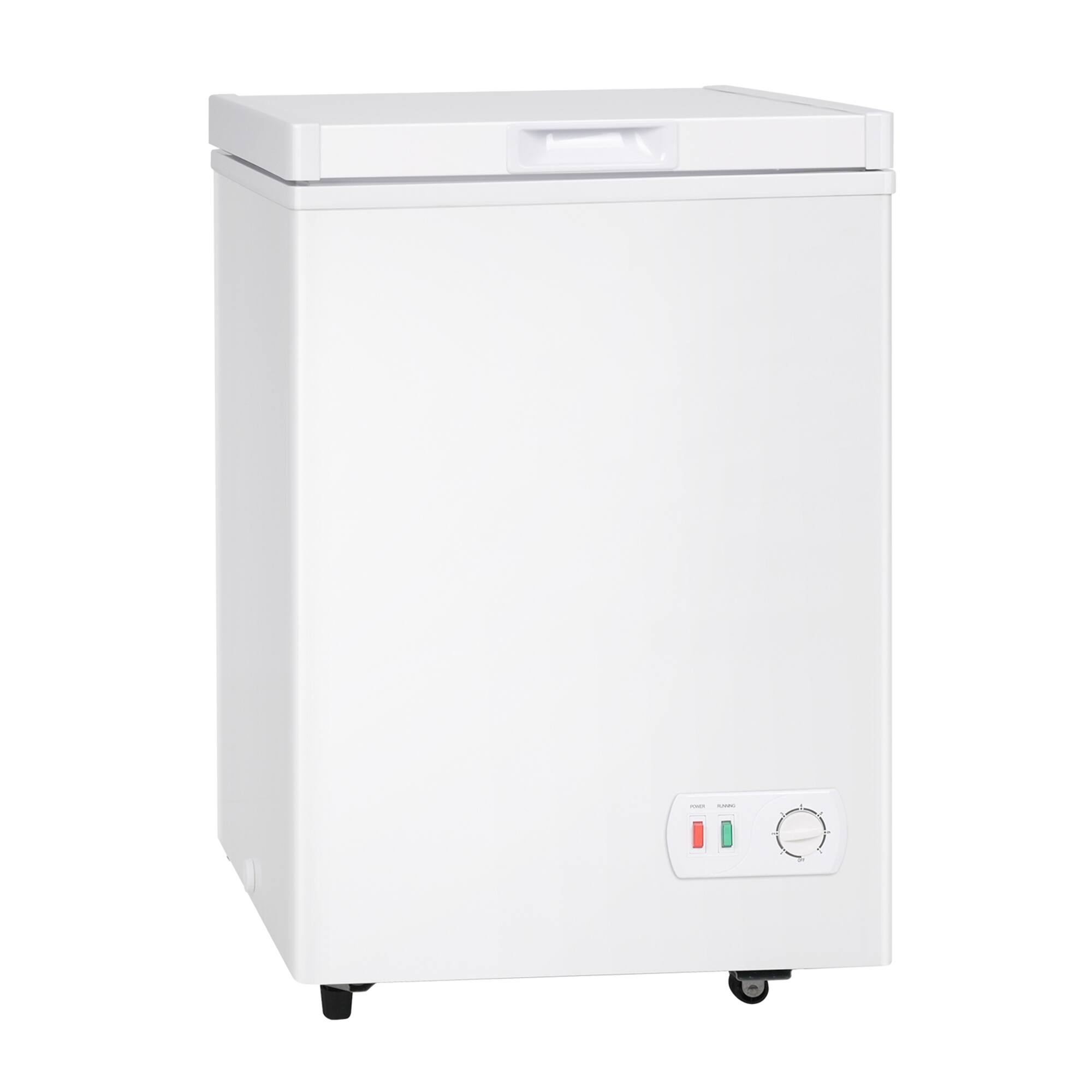 Alt View 2. Vaczon - 4.2 Cubic Feet Chest Freezer, Small Deep Freezer with Mechanical Temperature Control,Ideal for Kitchen, Dorm, or Garage - White.