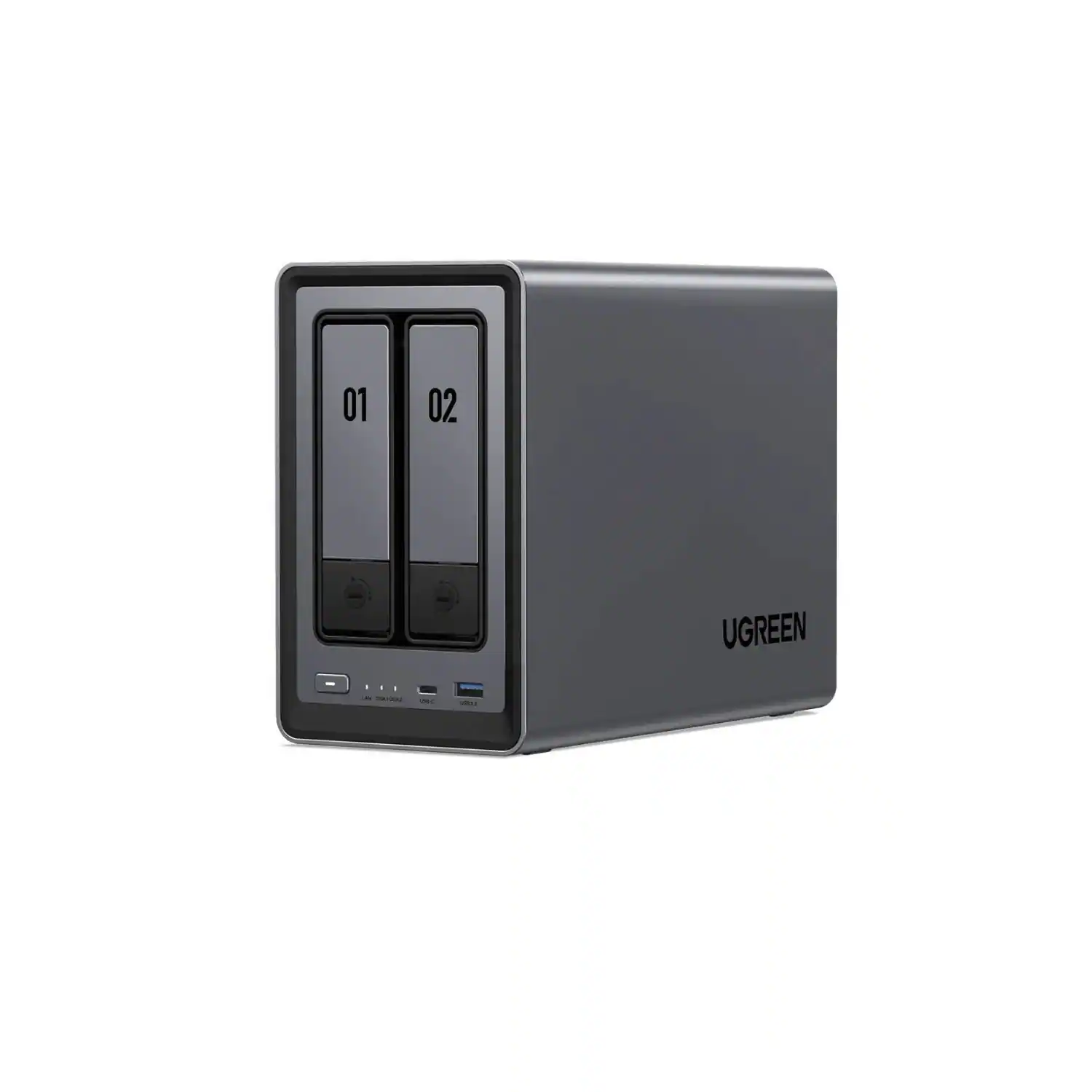 Front. UGREEN - UGreen NASync DXP2800 2-Bay NAS Enclosure.