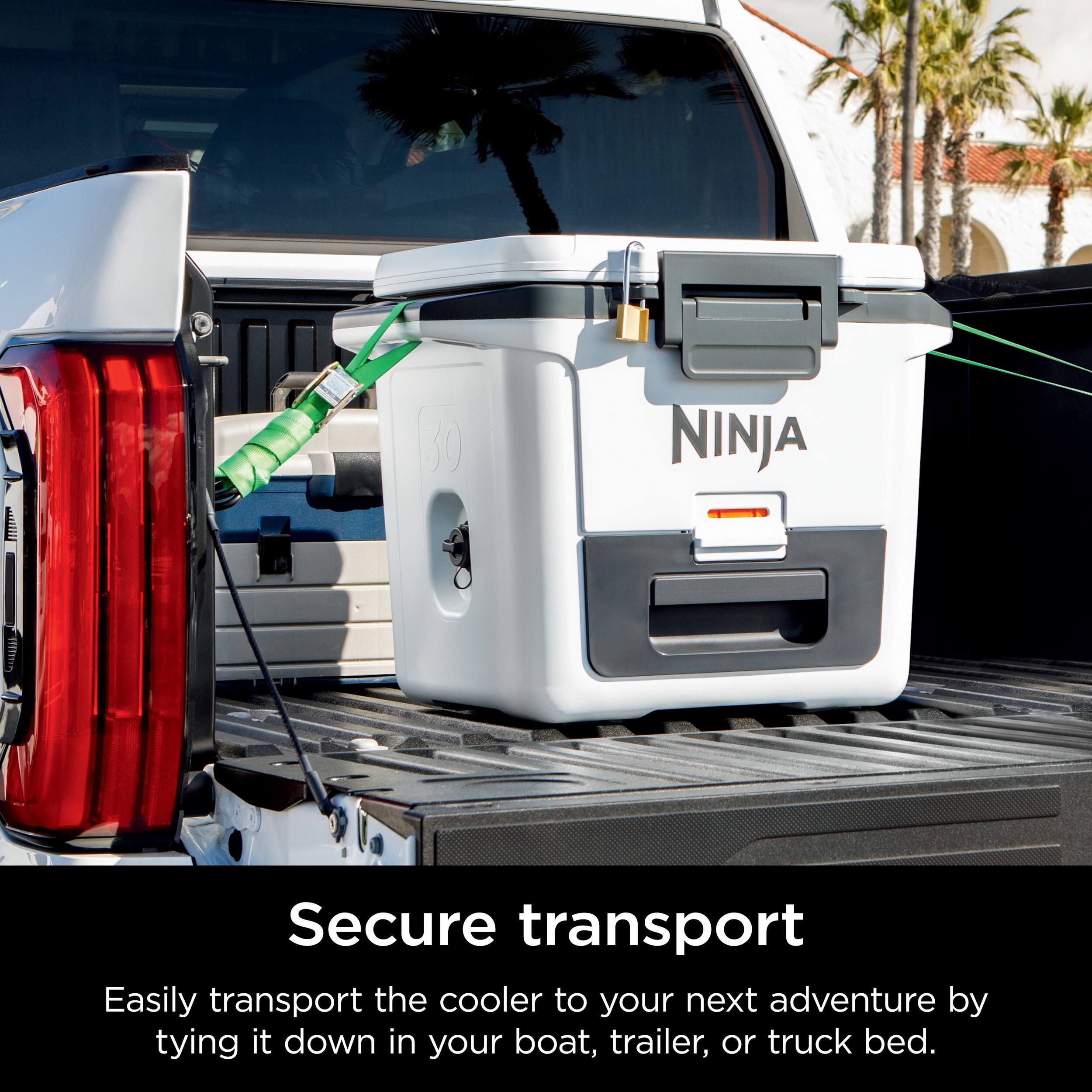 Secure transport: Easily transport the cooler to your next adventure by tying it down in your boat, trailer, or truck bed.