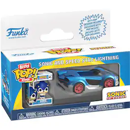Funko - Bitty Pop Rides! Sonic w Speed Star Lightning - Multicolor