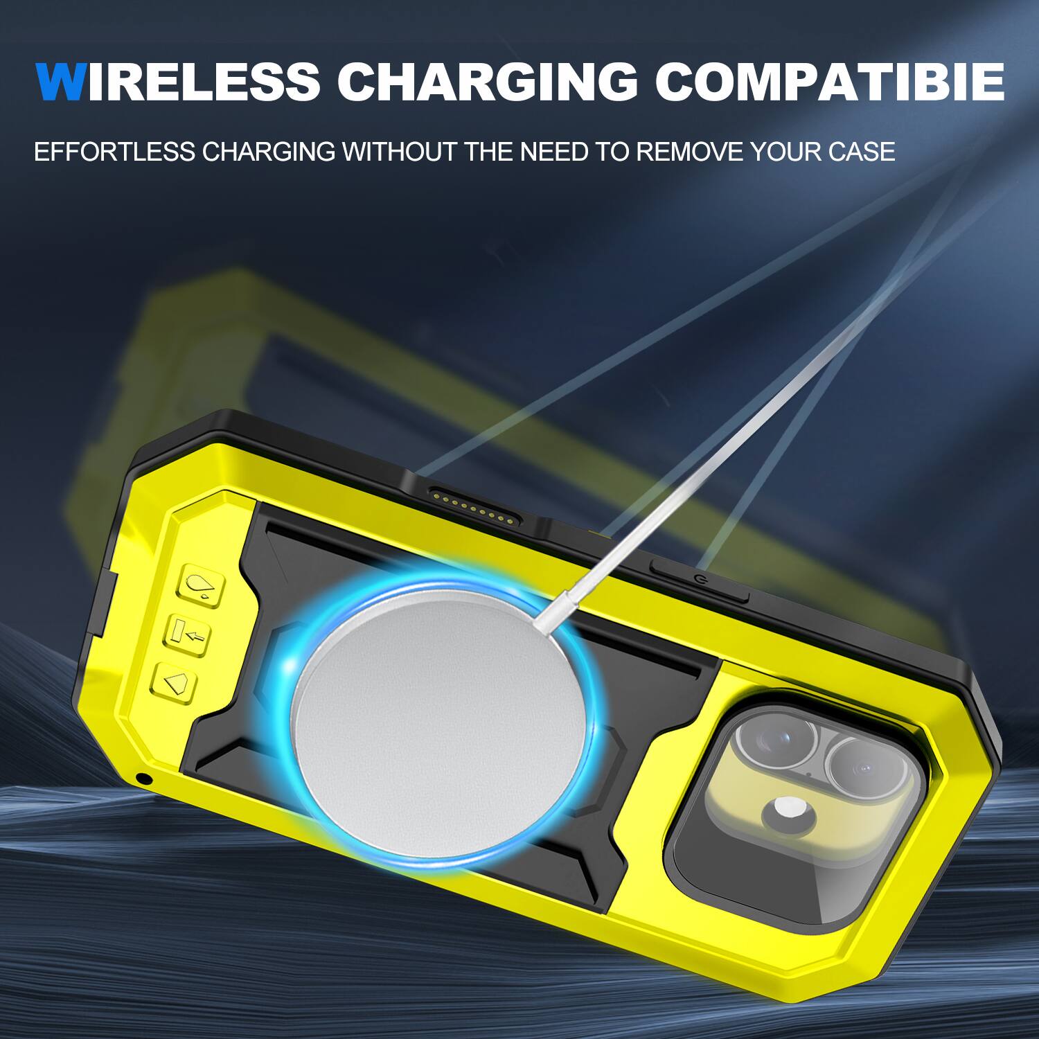 WIRELESS CHARGING COMPATIBLE  
EFFORTLESS CHARGING WITHOUT THE NEED TO REMOVE YOUR CASE