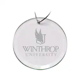 Jardine - Winthrop Eagles 3'' Glass Round Ornament - Multicolor