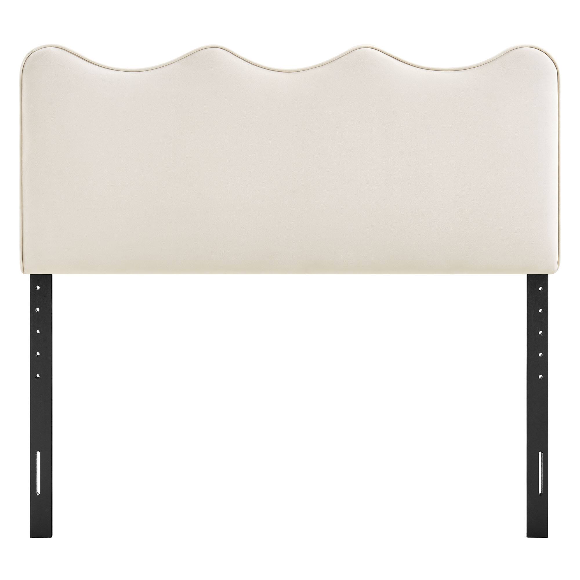 Alt View 2. Modway - Athena Upholstered Headboard by Modway - Alabaster.