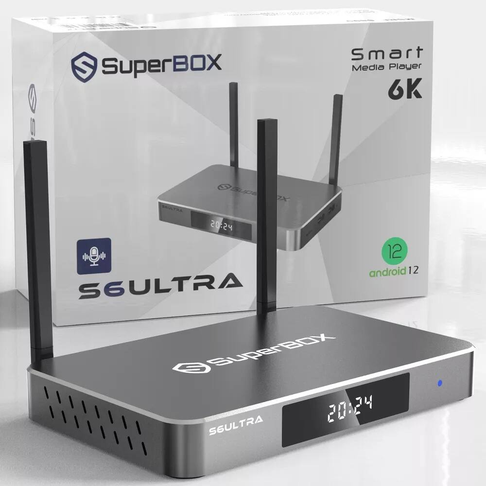 SuperBOX Smart Media Player 6K  
S6ULTRA  
Android 12  
20:24