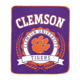 Pegasus - Clemson Tigers 50" x 60" University Crest Ultra Soft Blanket - Multicolor