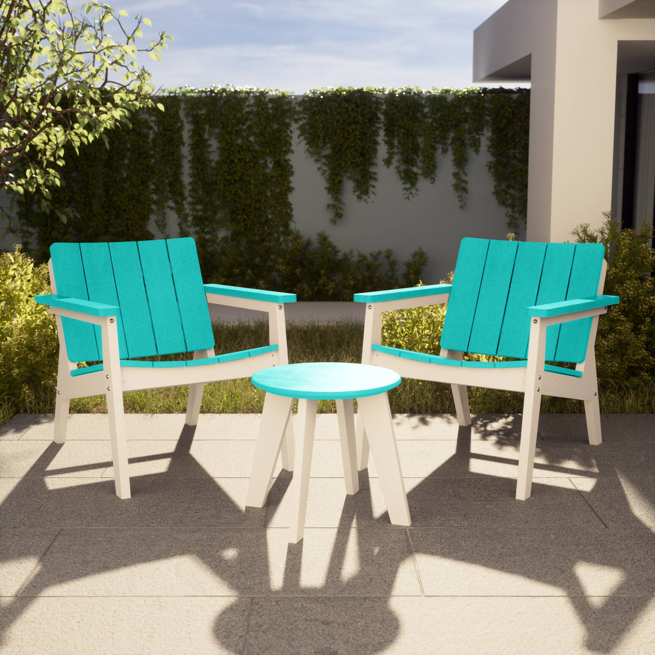 White/Turquoise