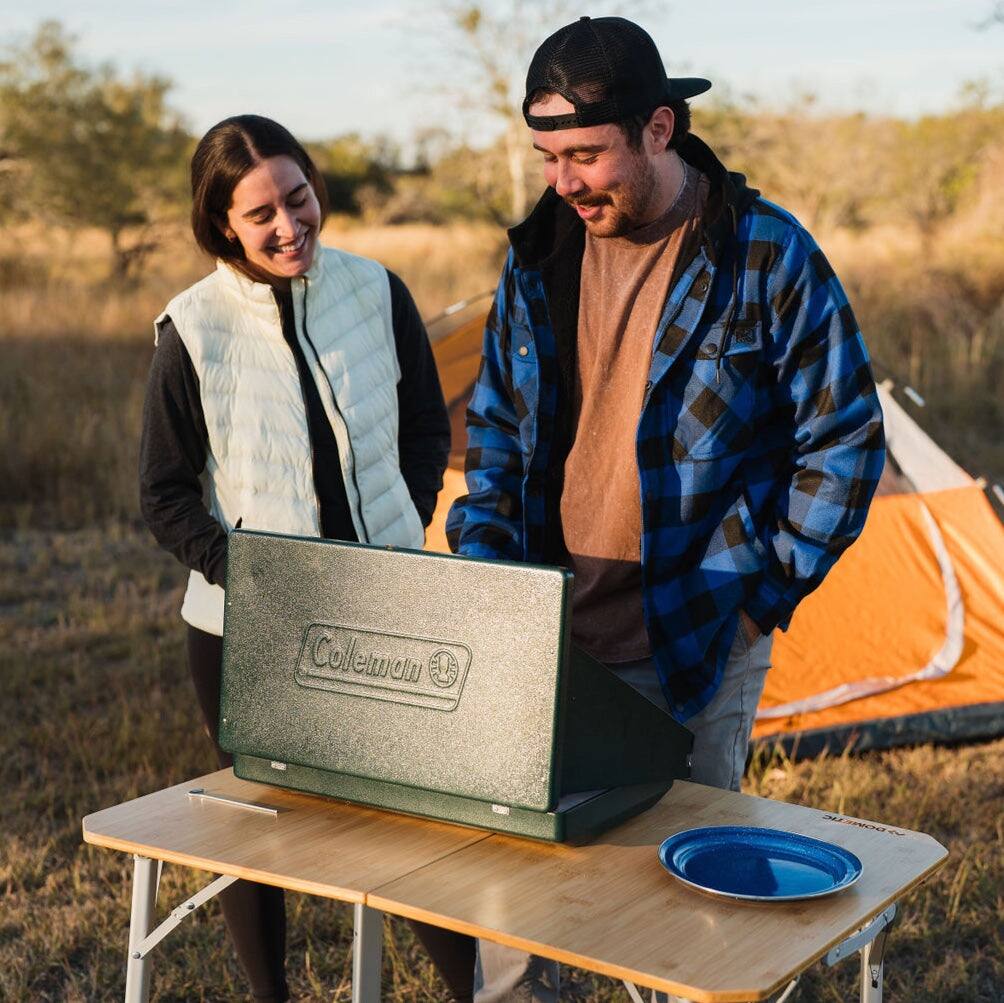 Alt View 5. Mobile Warming - App Controlled Men's Flannel Heated Hoodie Jacket - Black/Blue.