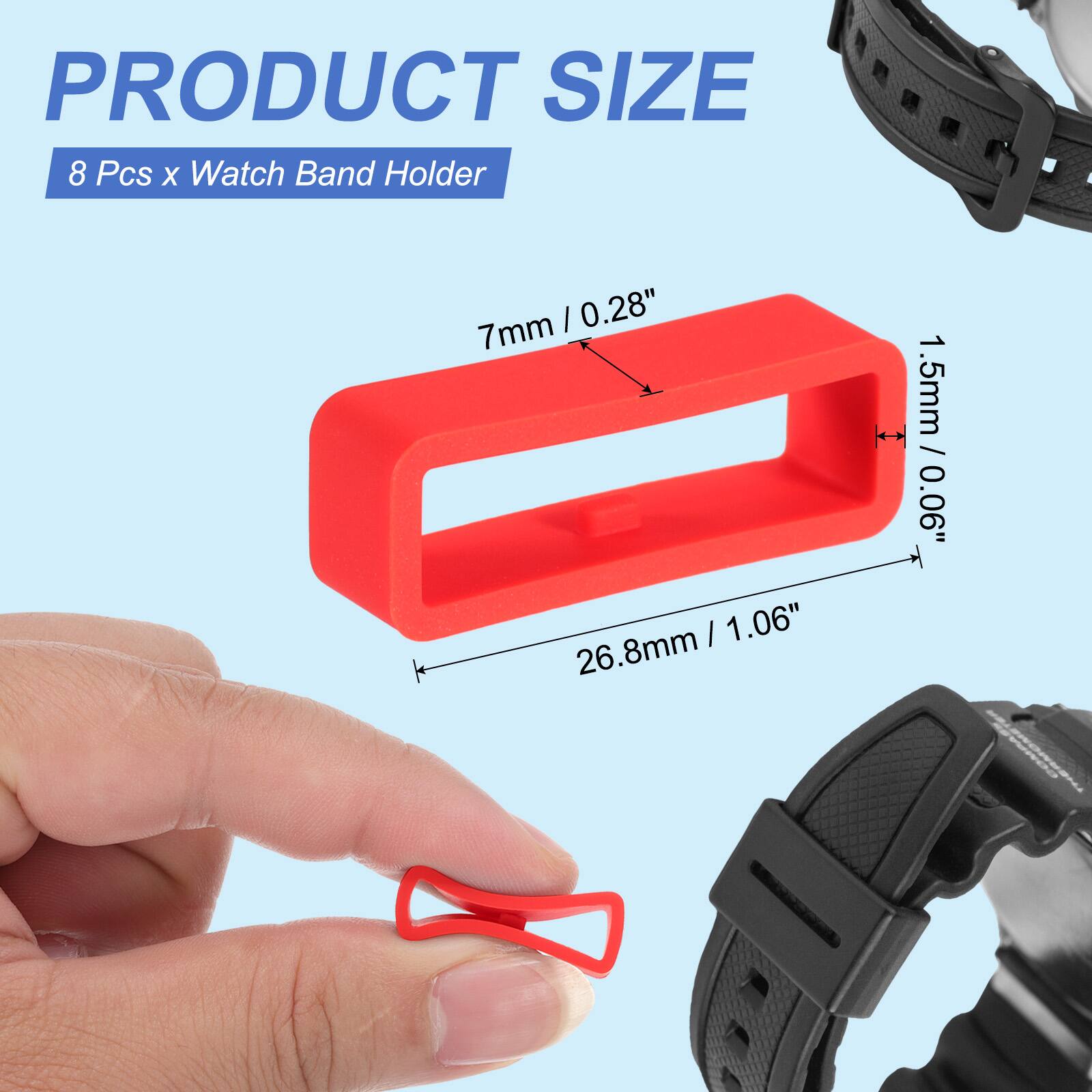 PRODUCT SIZE  
8 Pcs x Watch Band Holder  
7mm / 0.28"  
1.5mm / 0.06"  
26.8mm / 1.06"