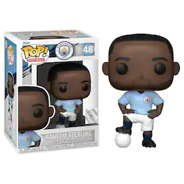 Manchester City Funko POP Football Vinyl Figure | Raheem Sterling - Blue