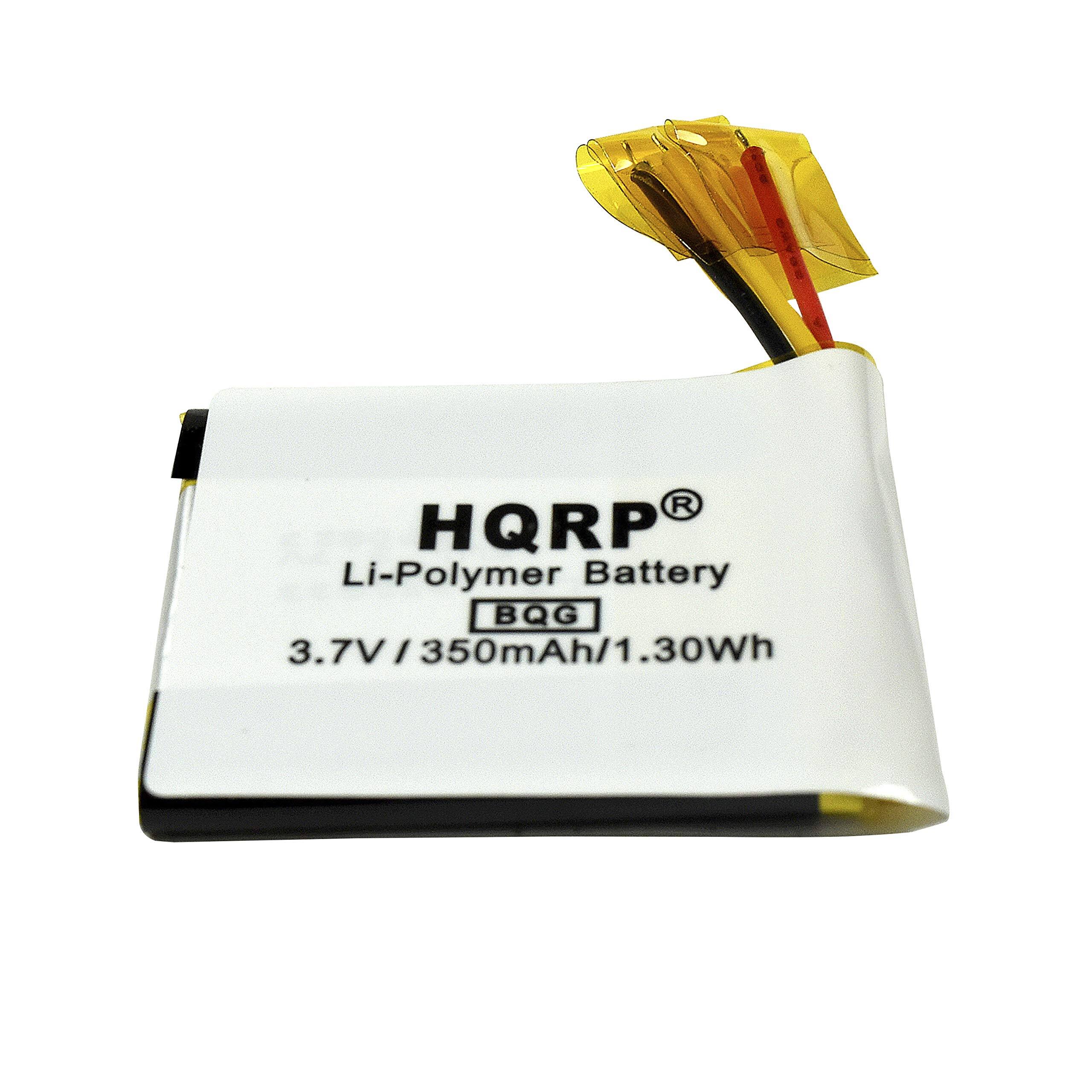 HQRP® Li-Polymer Battery  
BQG  
3.7V / 350mAh / 1.30Wh