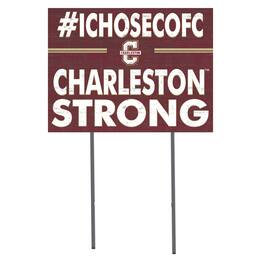 Jardine - Charleston Cougars 18'' x 24'' I Chose Lawn Sign - Red