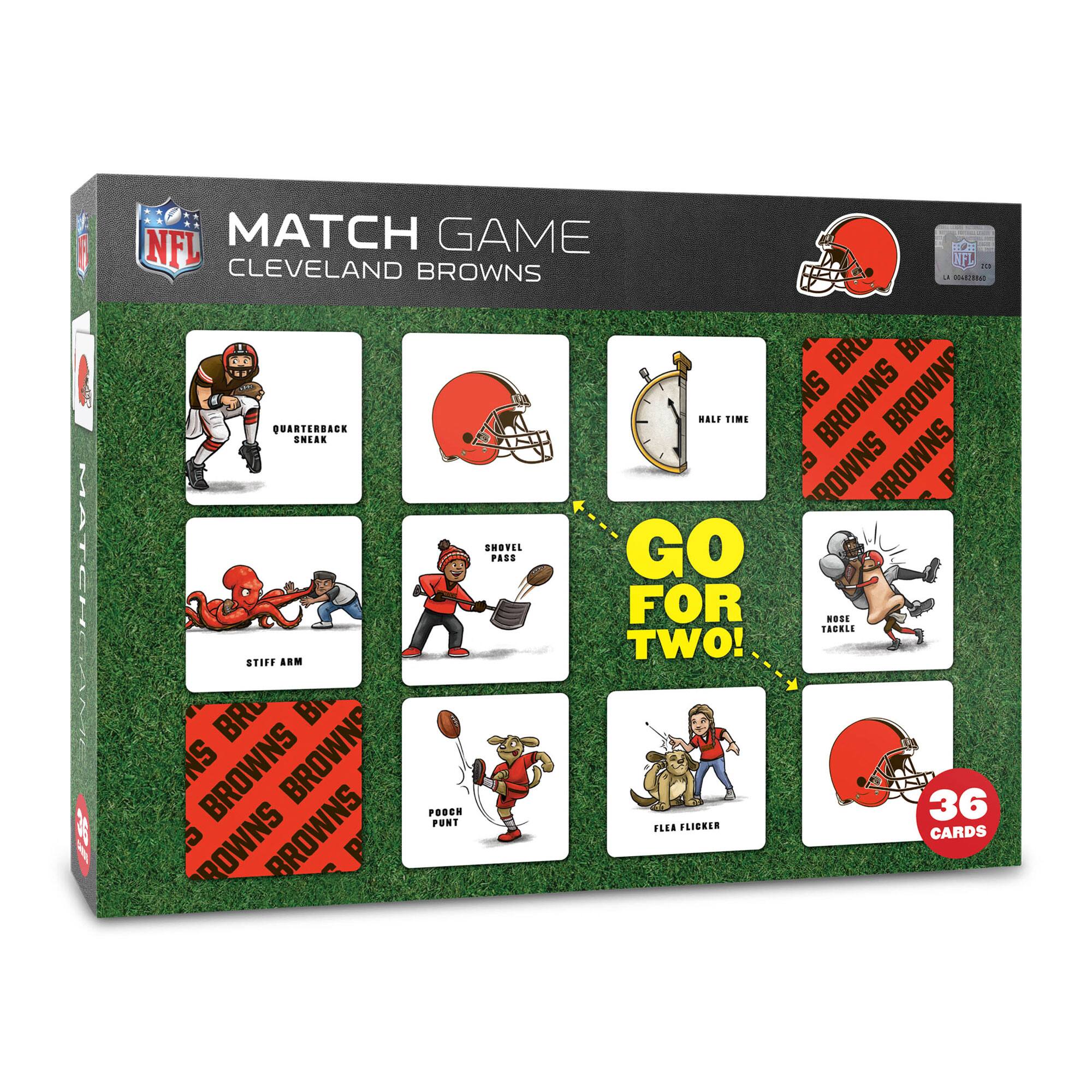 YouTheFan - Cleveland Browns Licensed Memory Match Game - Multicolor