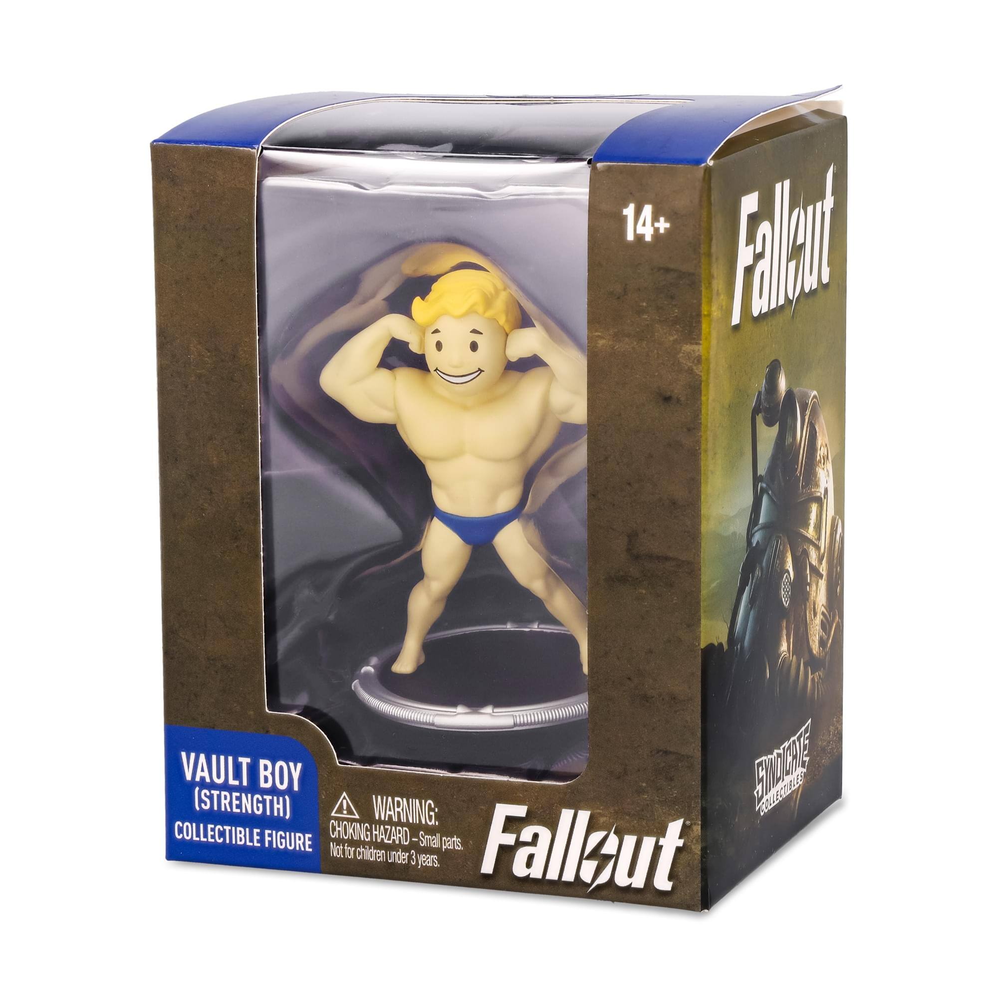 14+ Fallout VAULT (STRENGTH) BOY COLLECTIBLE FIGURE  
WARNING: CHOKING HAZARD - Small parts. Not for children under 3 years.