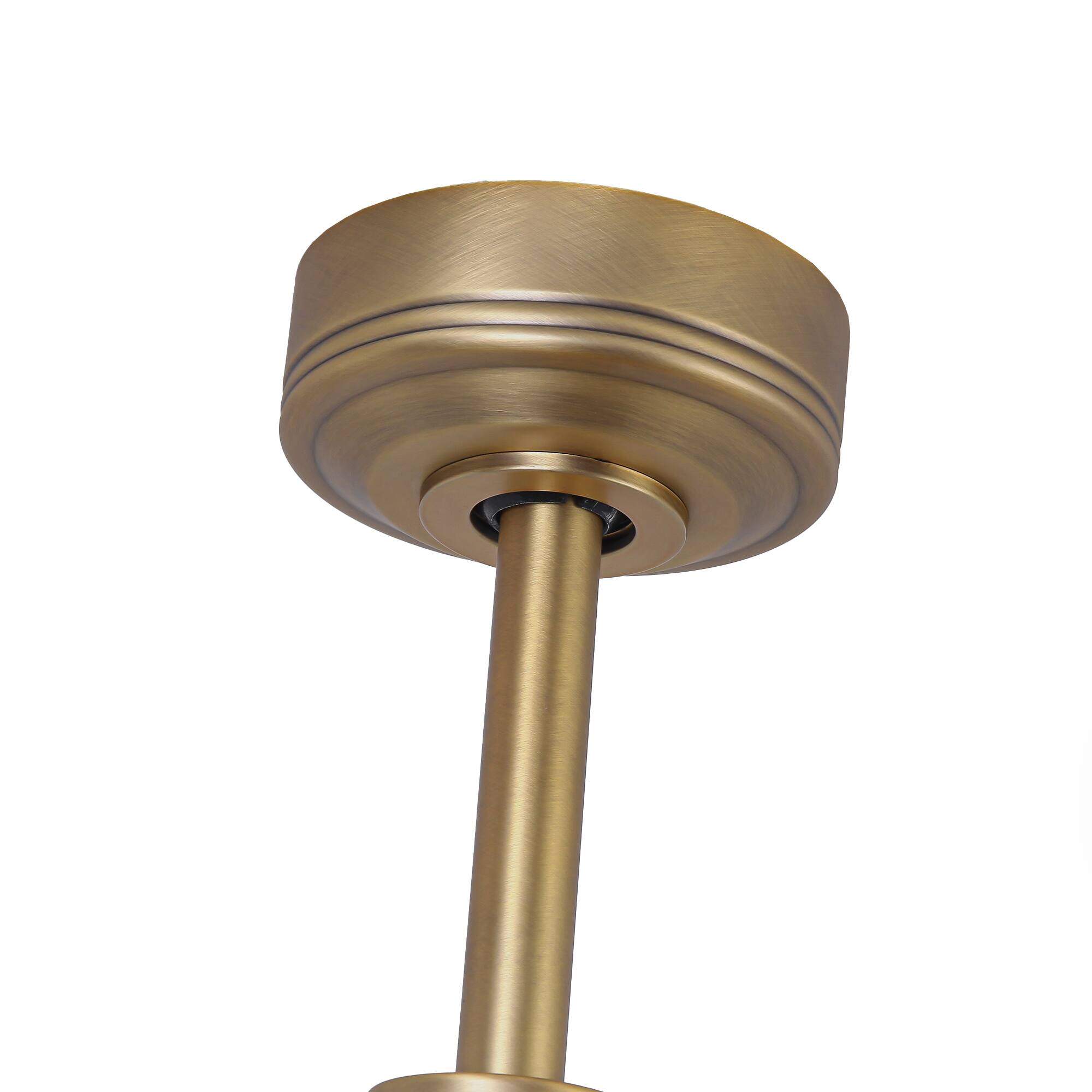 Alt View 10. Parrot Uncle - 52-Inch RGB Smart Ceiling Fan with Lights – Modern, Dimmable, Reversible DC Motor & App Control - Antique Gold.