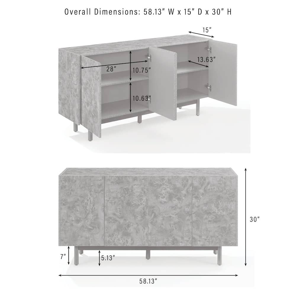 Crosley Furniture - Levi Sideboard - Maple