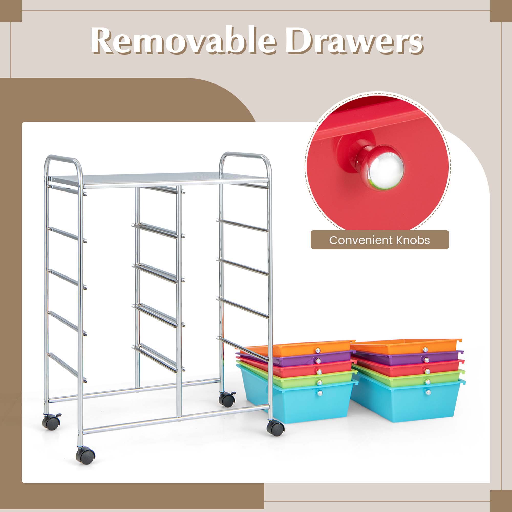 Removable Drawers Convenient Knobs
