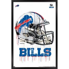 Trends International - Buffalo Bills 24.25'' x 35.75'' Framed Helmet Poster - Multicolor