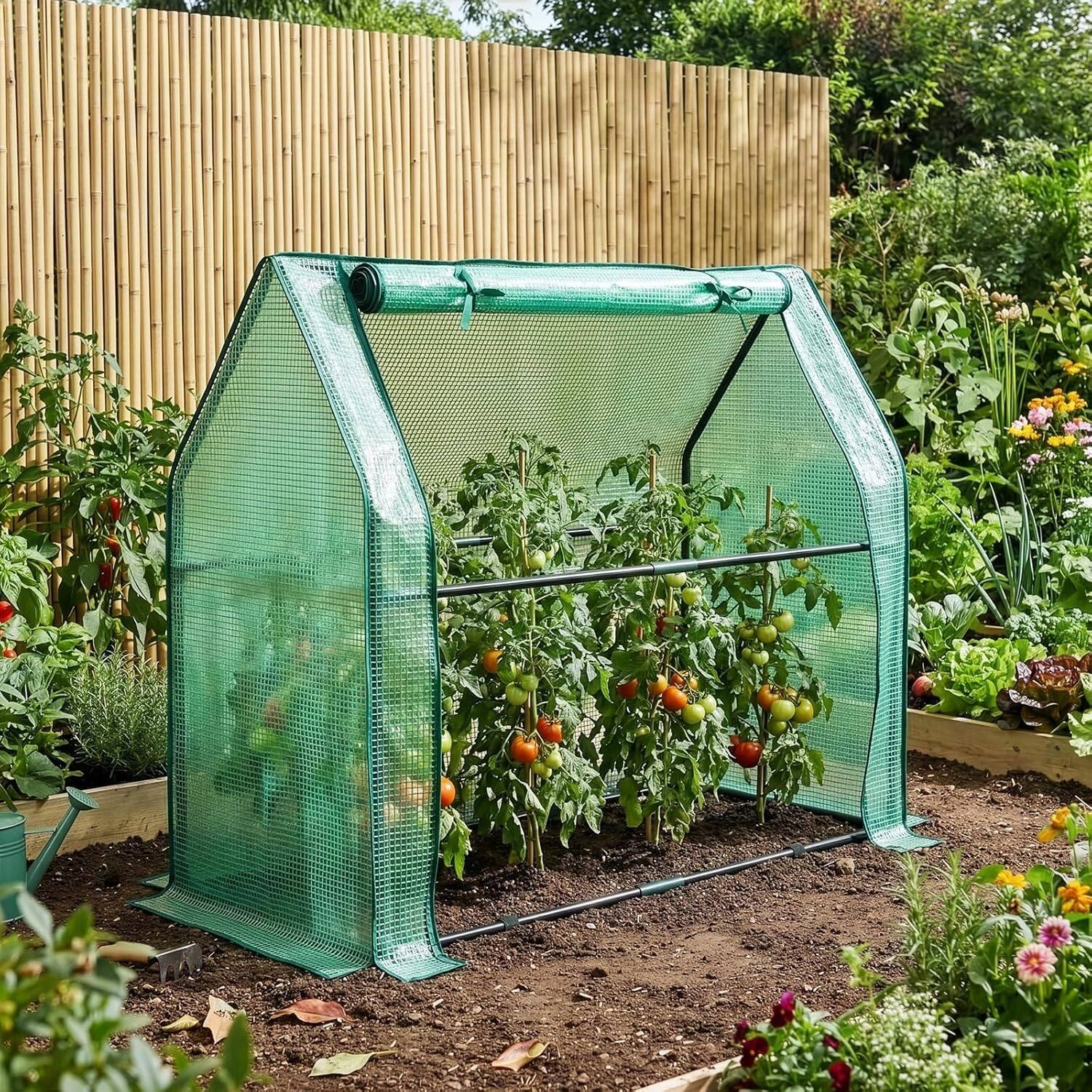 Alt View 1. Winado - Mini Greenhouse, Outdoor 3'x3'x3' UV Protected 2-Layer PE Cover Plant Hot House for Flowers, Seed and Vegetables Protect.