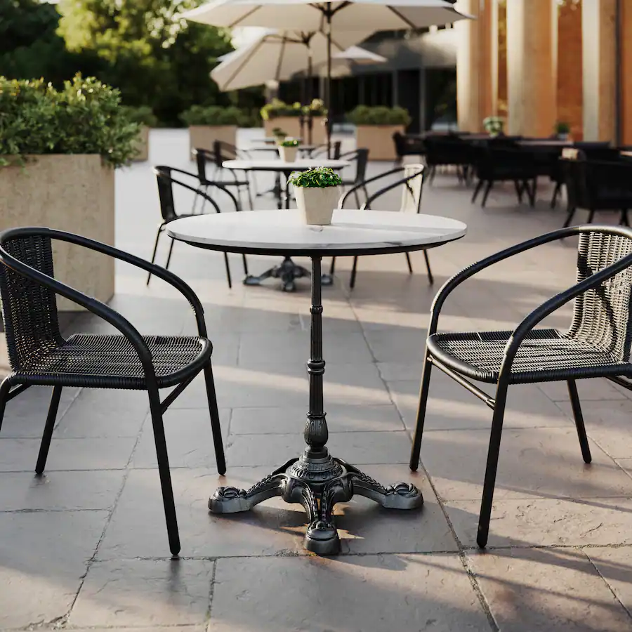 Oliver Seamer Emma + Oliver PureShield Indoor Outdoor Tabletop with Seam Free Surface ...