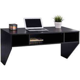Hivvago - Contemporary Space Saver Floating Style Laptop Desk - Black