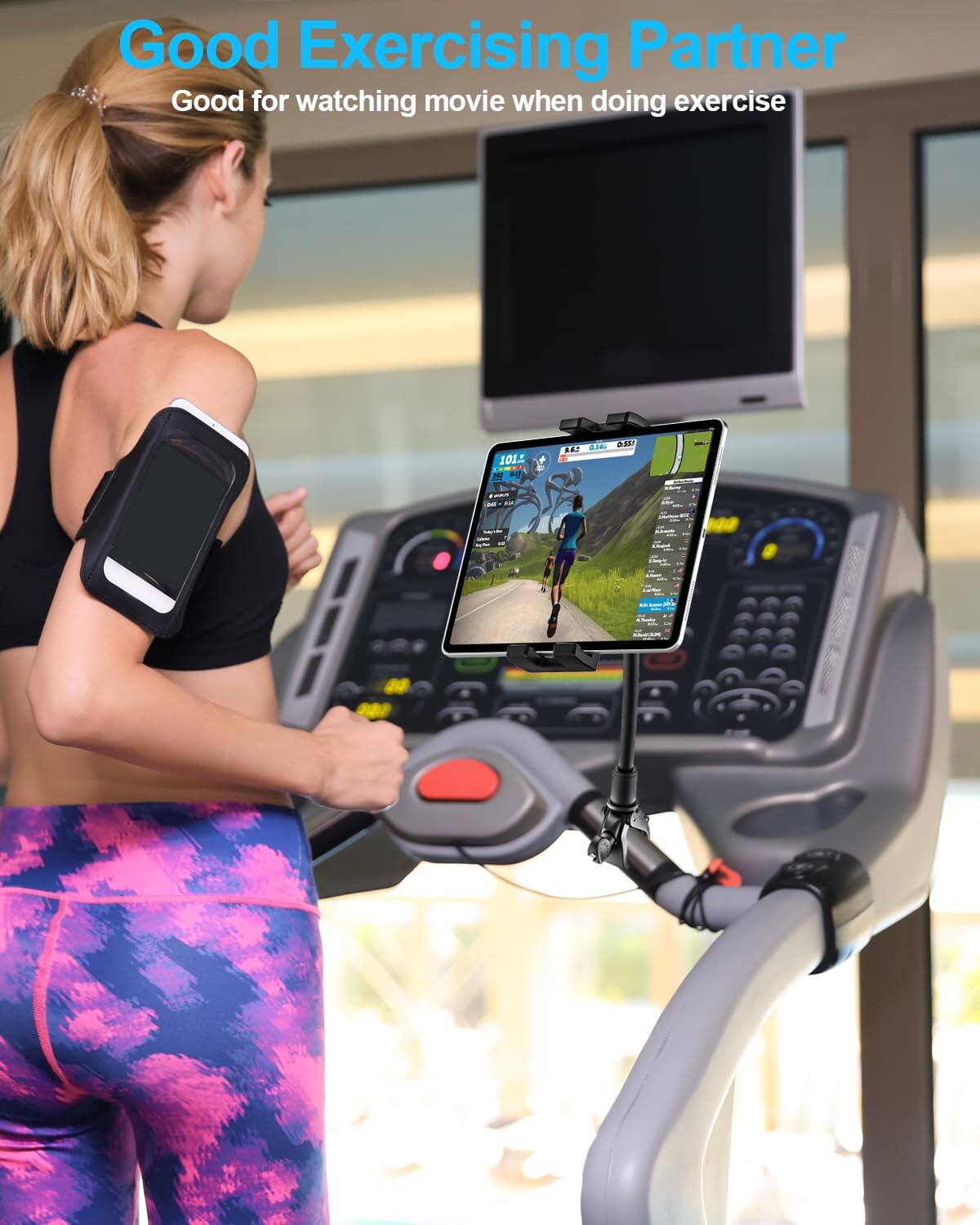 Good Exercising Partner  
Good for watching movie when doing exercise