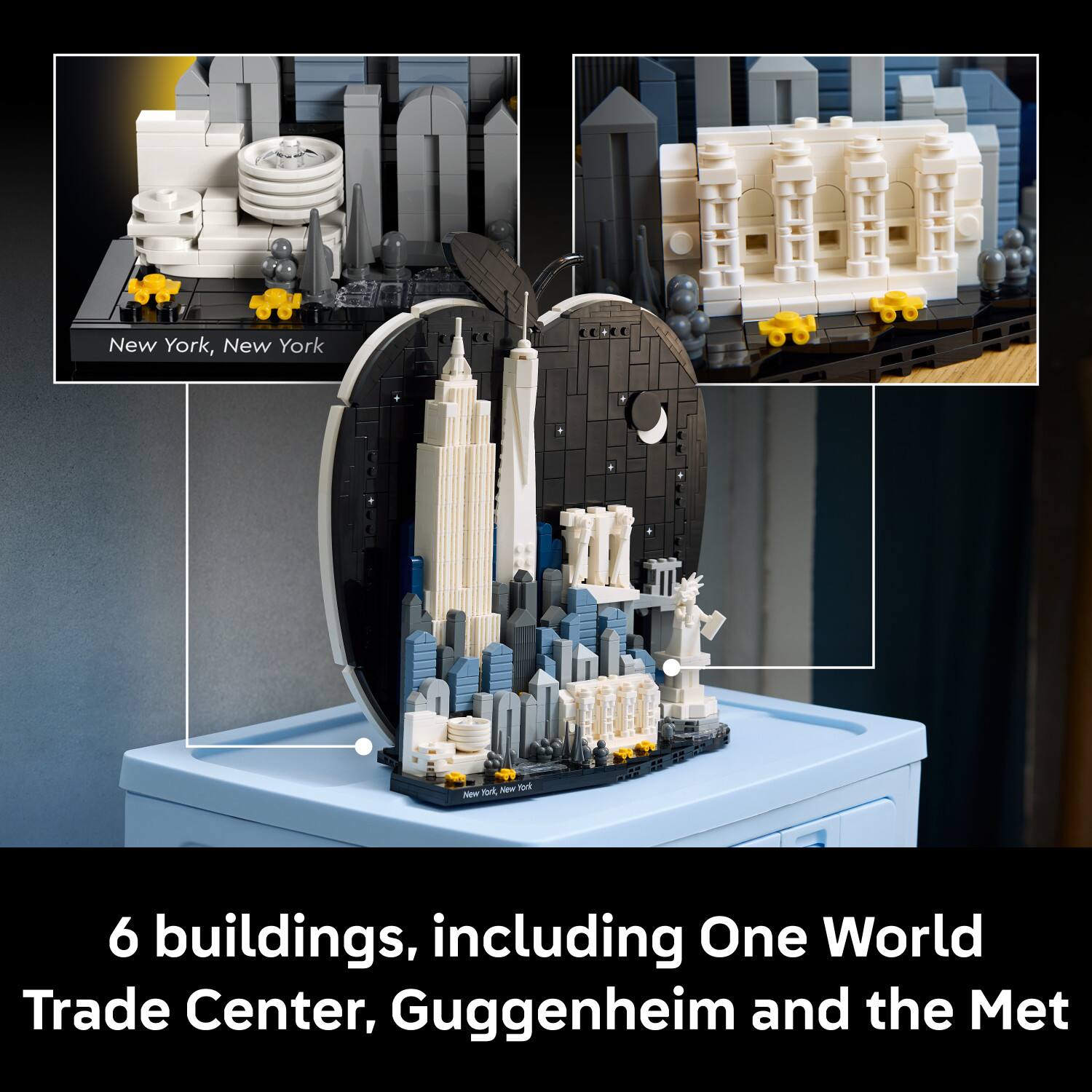 New York, New York  
6 buildings, including One World Trade Center, Guggenheim and the Met
