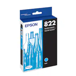 Epson - T822 Standard Capacity Ink Cartridge - Cyan
