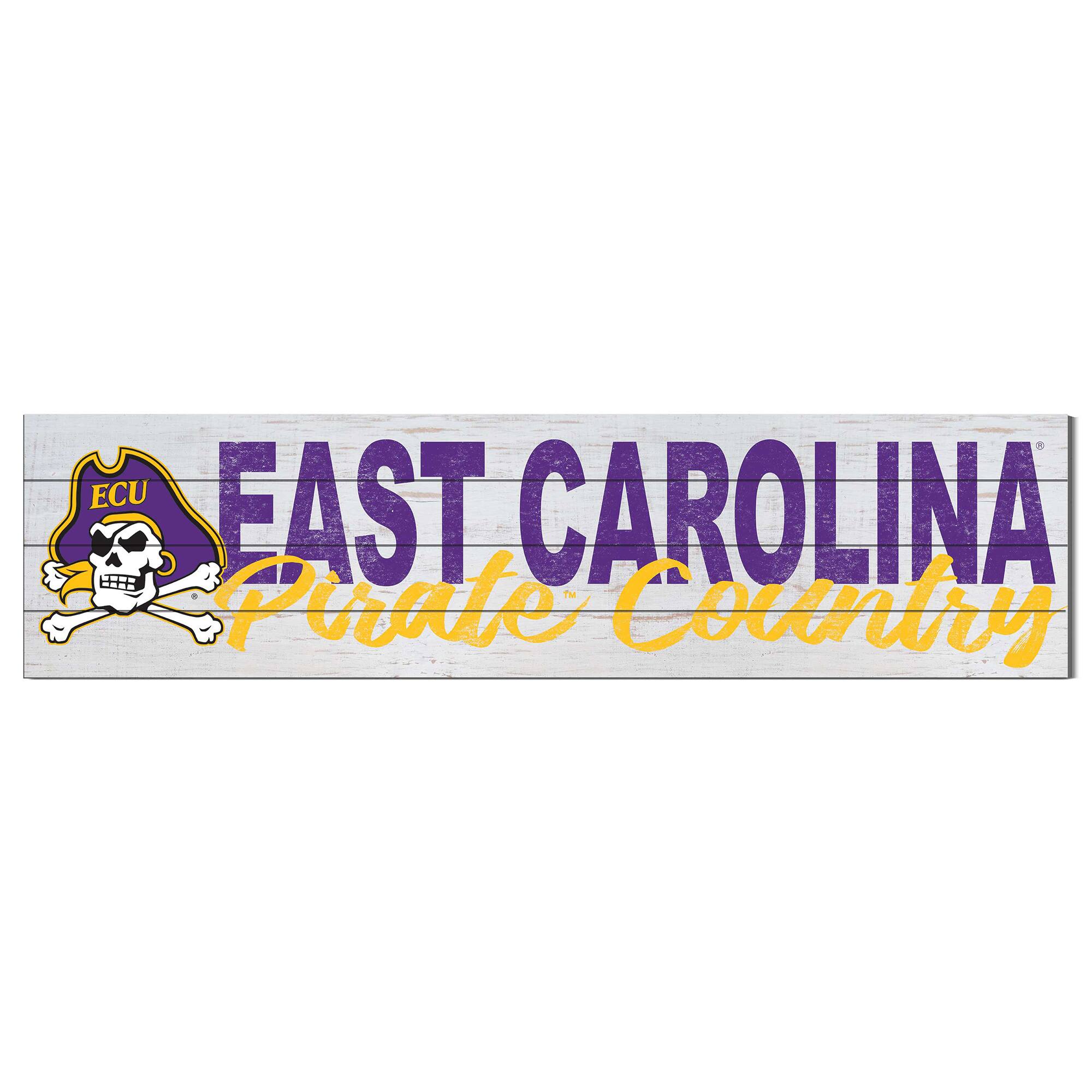 Jardine - ECU Pirates 10'' x 40'' Logo Sign - White
