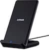 Front. Anker - PowerWave 10W Charging Stand with Adapter for Qi Devices - Black.