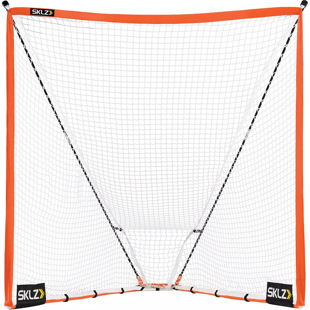 SKLZ - Quickster 6' x 6' Lacrosse Goal - Orange/White - Black