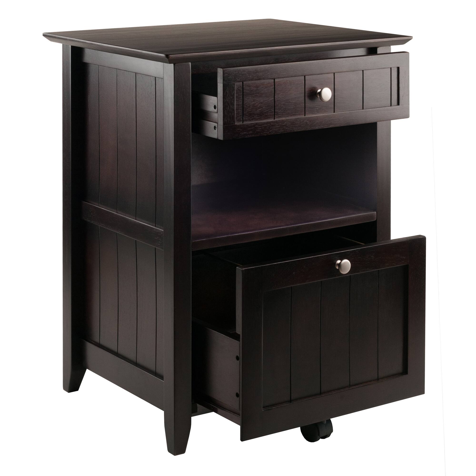 Alt View 1. Winsome Wood - Burke Home Office File Cabinet - Coffee.