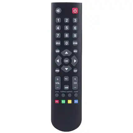 D 1 2 3 4 5 6 7 8 9 DISPLAY 0 RETURN SOURCE MENU OK OPTION EXIT + TV + VOL CH | USB - ZOOM P.EFFECT S.EFFECT SLEEP F1 F2 F3 F4