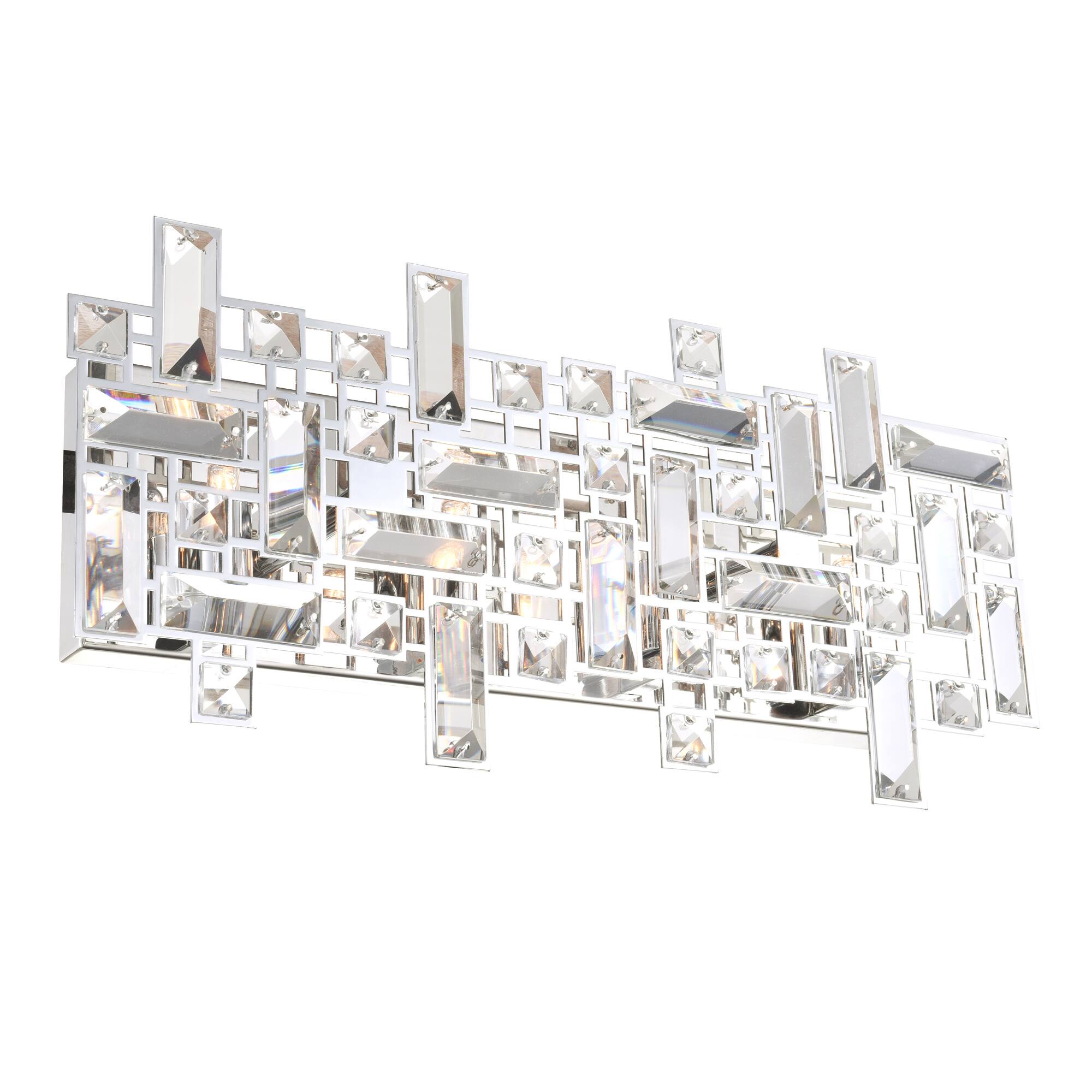 Angle. CWI Lighting - Arley 4 Light Vanity Light With Chrome Finish - Chrome.