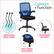 Left. CorLiving - WHR-505-O Workspace High Mesh Back Office Chair in Blue - Blue.