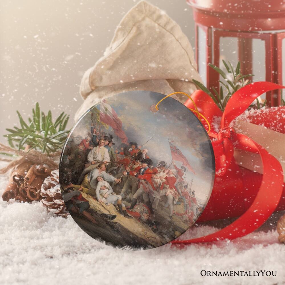 Back. OrnamentallyYou - The Death of General Wolfe Christmas Ornament, Benjamin West Vintage Painting American History - Multi-colored.