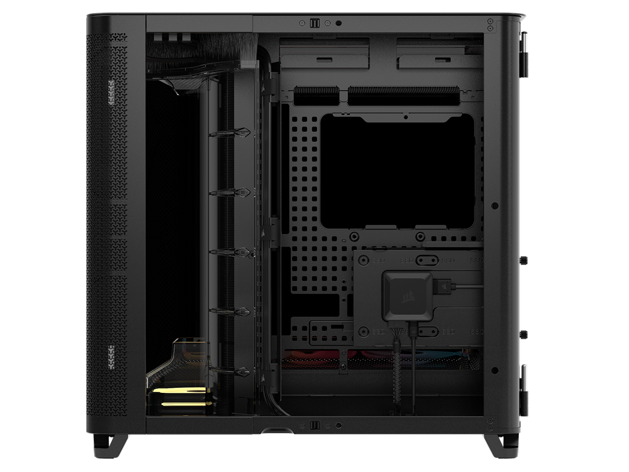 CORSAIR AIR 5400 LX R RGB iCUE Triple Chamber Mid Tower Case with