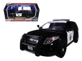 Motormax - 2015 Ford Interceptor Police Utility "California Highway Patrol" (CHP) 1/24 - Black And White