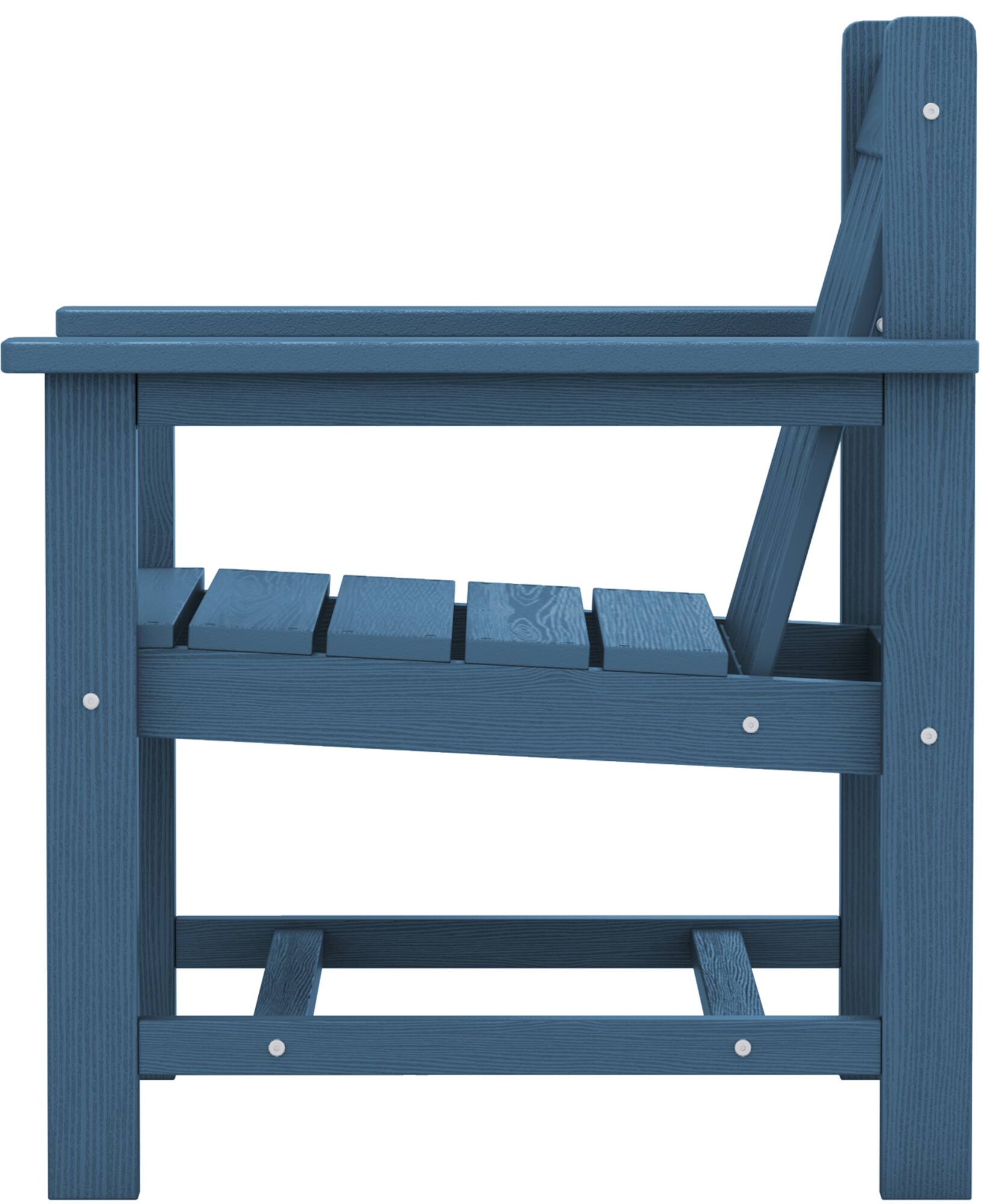 Alt View 6. SERWALL - SERWALL 3 Pieces Patio Bistro Set-Outdoor Chairs and Side Table with Umbrelle Hole,Navy - navy.