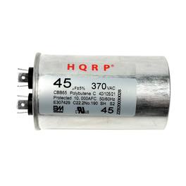HQRP - 45 uF 370 VAC Motor Run Capacitor - Round CBB65 for HVAC Blower Compressor Pump Generator