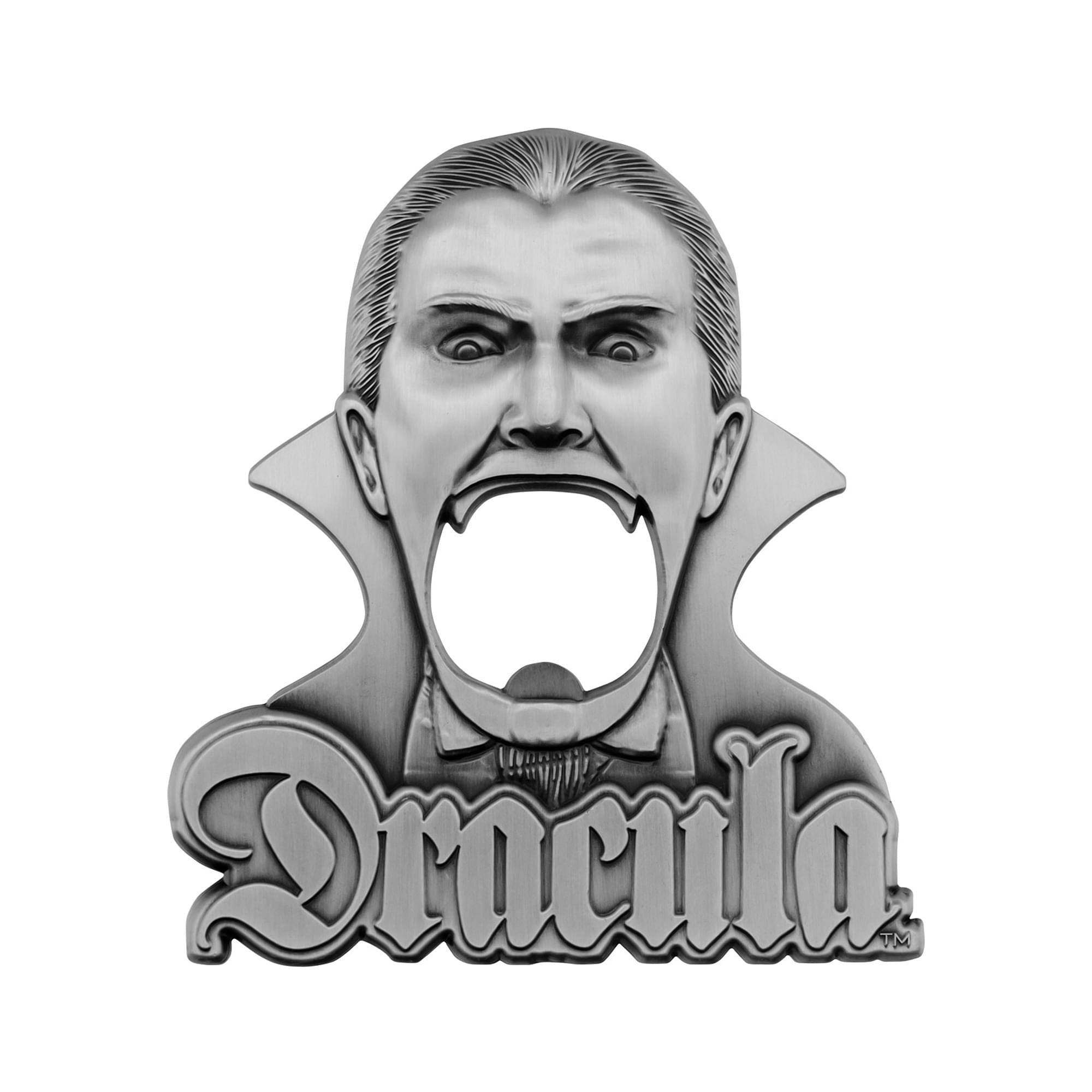 Alt View 10. Fanattik - Universal Monsters Dracula Magnetic Metal Bottle Opener - Silver.