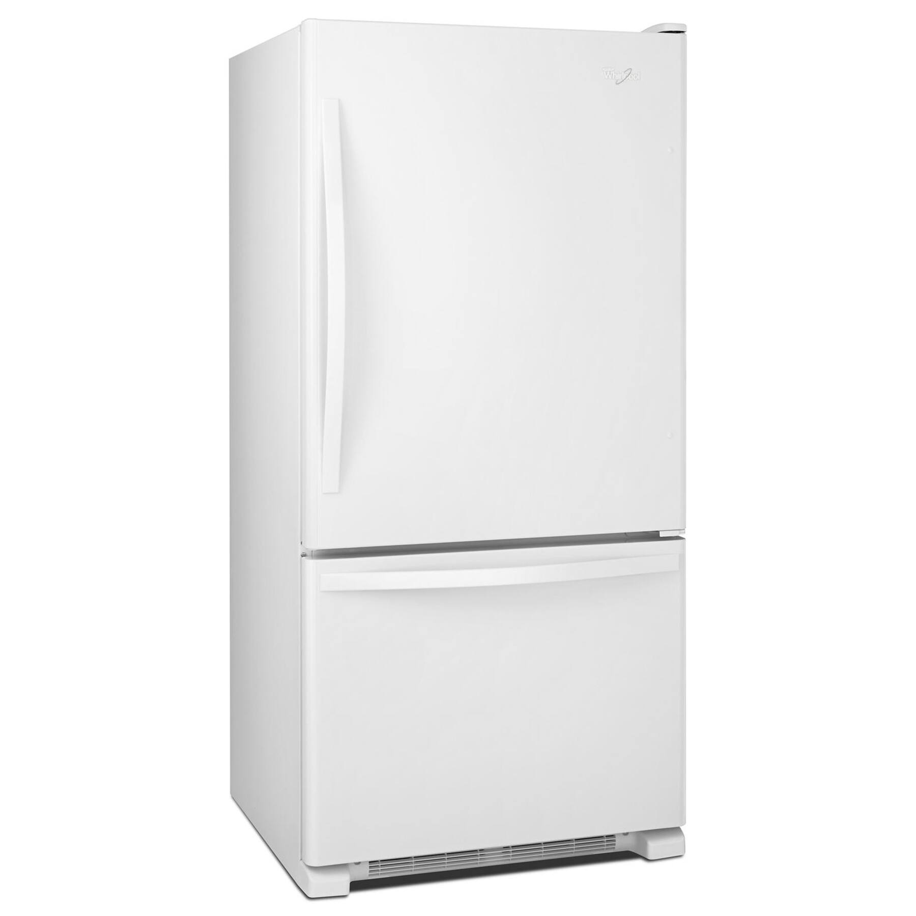 Alt View 5. Whirlpool - 18.7 Cu. Ft. Bottom-Freezer Refrigerator with Spillguard Glass Shelves - White.