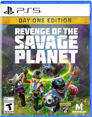 PS5 Day One Edition Revenge of the Savage Planet Teen Adolescents T ESRB Raccoon M Maximum Entertainment