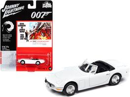 Johnny Lightning - 1967 Toyota 2000GT Convertible (James Bond 007) "You Only Live Twice" (1967) Movie "Pop Culture" Series 1/64 - White
