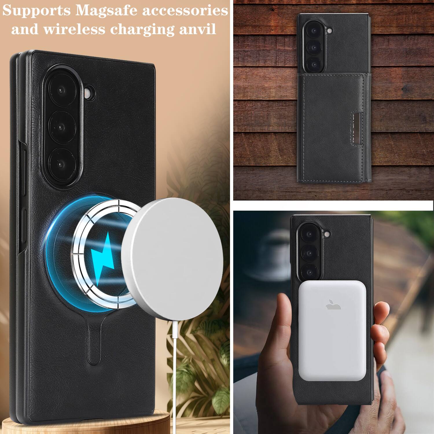 Supports MagSafe accessories and wireless charging anvil