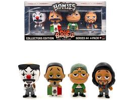 "Homies Big Headz" Series 4 Collector's Edition 4-Pack of Figures by Homies - Multicolor