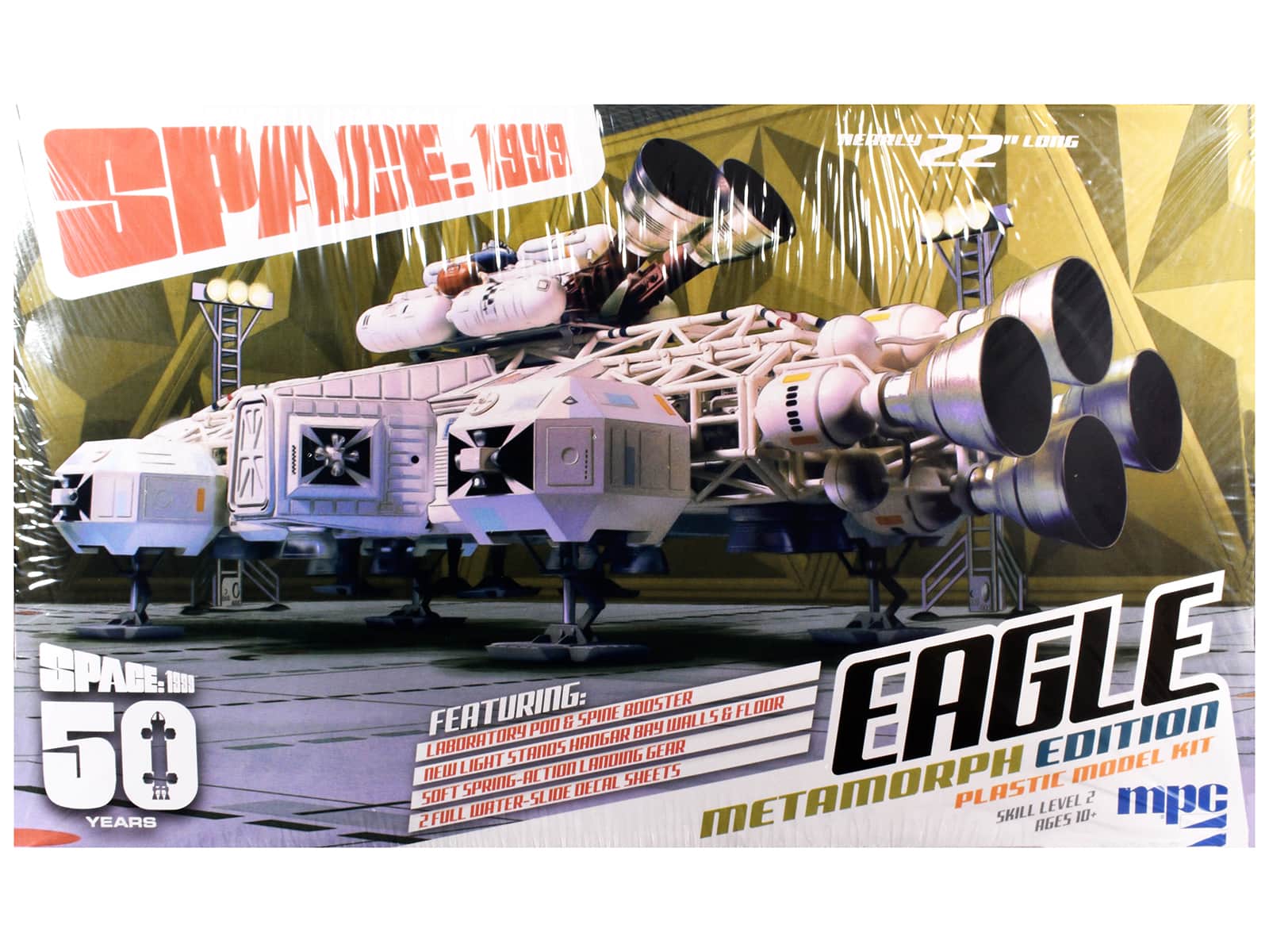 Skill 2 Model Kit Eagle Transporter Metamorph Edition "Space: 1999" (1975-1977) TV Series 1/48 Scale Model by MPC - Multi
