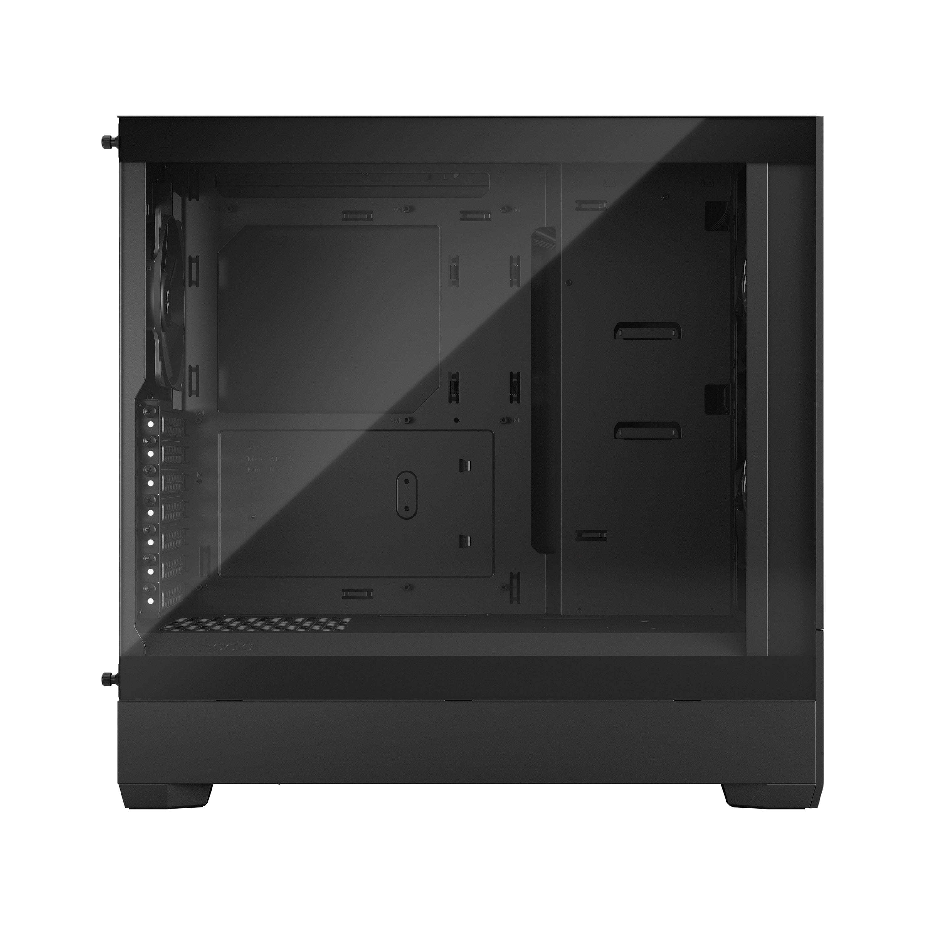 Alt View 11. Fractal Design - Pop Air Black TG ATX High-Airflow Clear Tempered Glass Window Mid-Tower PC Case - Black.
