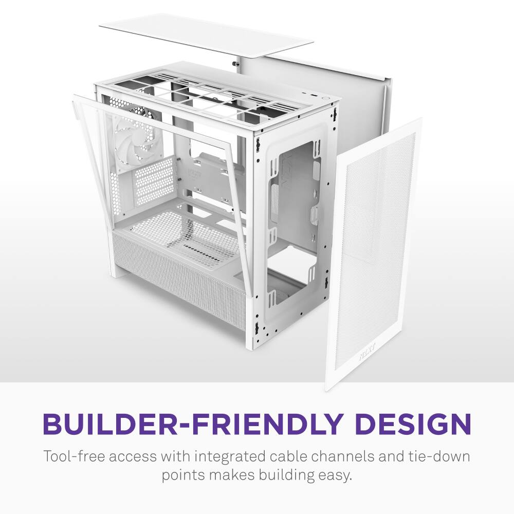 NX BUILDER-FRIENDLY DESIGN: Tool-free access with integrated cable channels and tie-down points makes building easy.