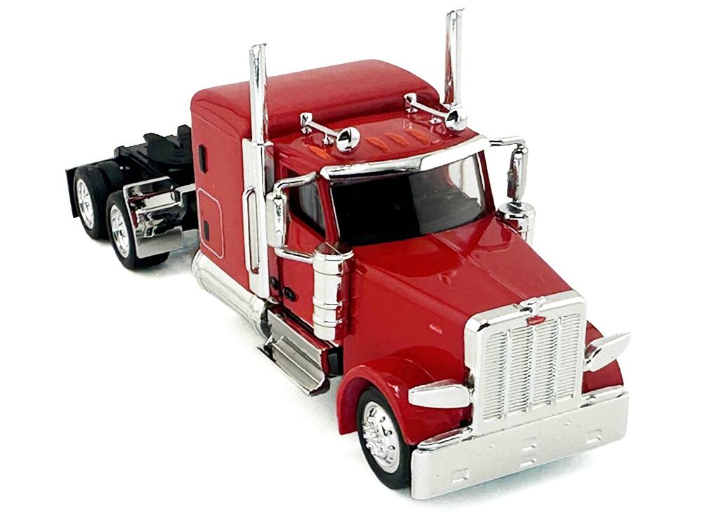 Alt View 3. HO Logistics Replicas - Peterbilt 589 Truck with 72 Inch Sleeper Red 1/87 (HO) Scale Plastic Model Car by HO Logistics.