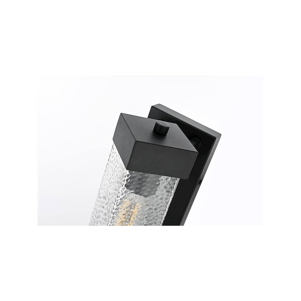 Alt View 3. Elegant Lighting - Swain 7 inch Outdoor Pendant in Black - Black.